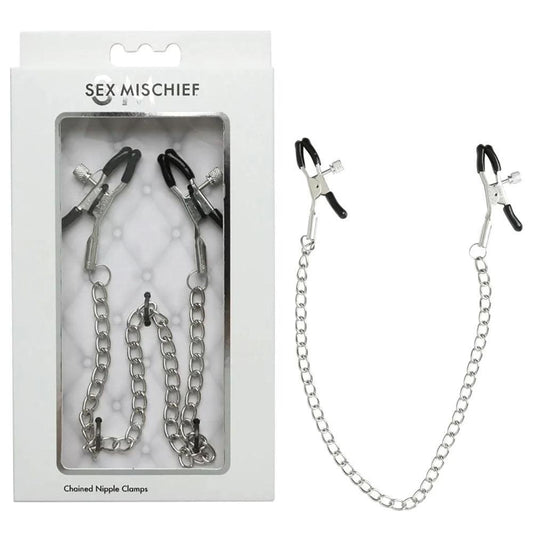 Sex & Mischief Chained Nipple Clamps - Take A Peek