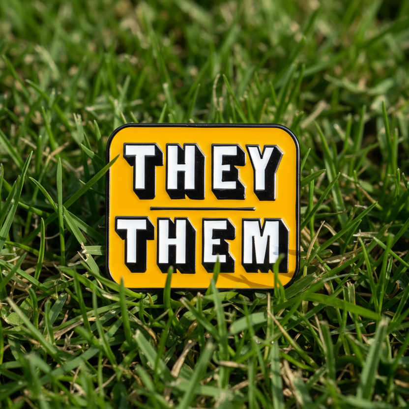 They Them Enamel Pin - Take A Peek
