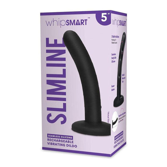 WhipSmart 5'' Slimline Rechargeable Vibrating Dildo - Take A Peek