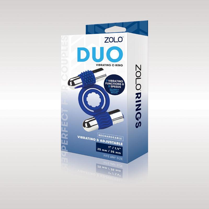 Zolo Rechargeable Duo Vibrating C-Ring - Take A Peek